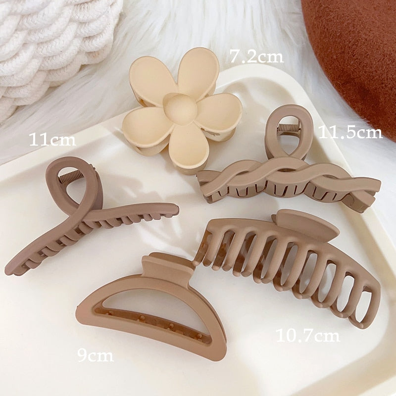 Neutral Y2k Style Claw Hair Clips