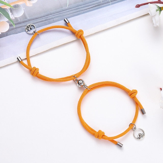 2pcs Couple Magnet Bracelets