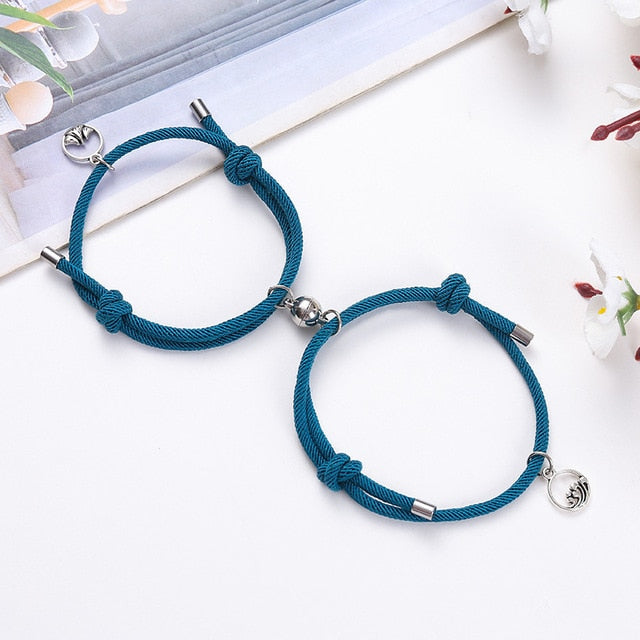 2pcs Couple Magnet Bracelets