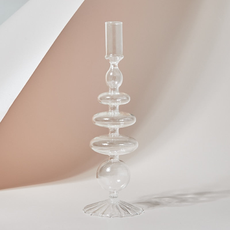 Modern Bubble Art Candle Holders