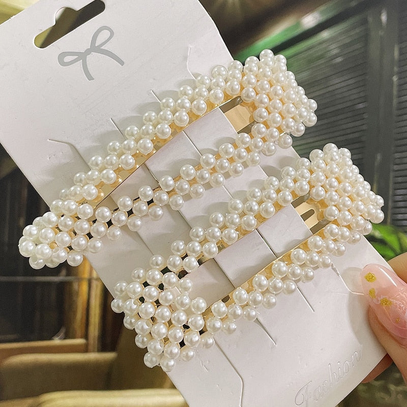 Modern Vintage Pearl Hair Clips