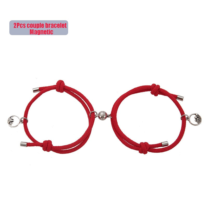 2pcs Couple Magnet Bracelets