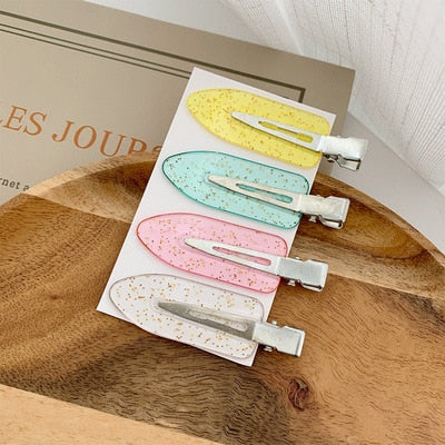 4pcs Jelly Makeup Hair Clips