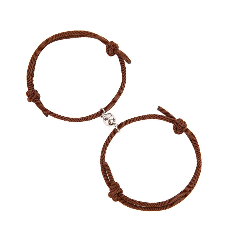 2pcs Couple Magnet Bracelets