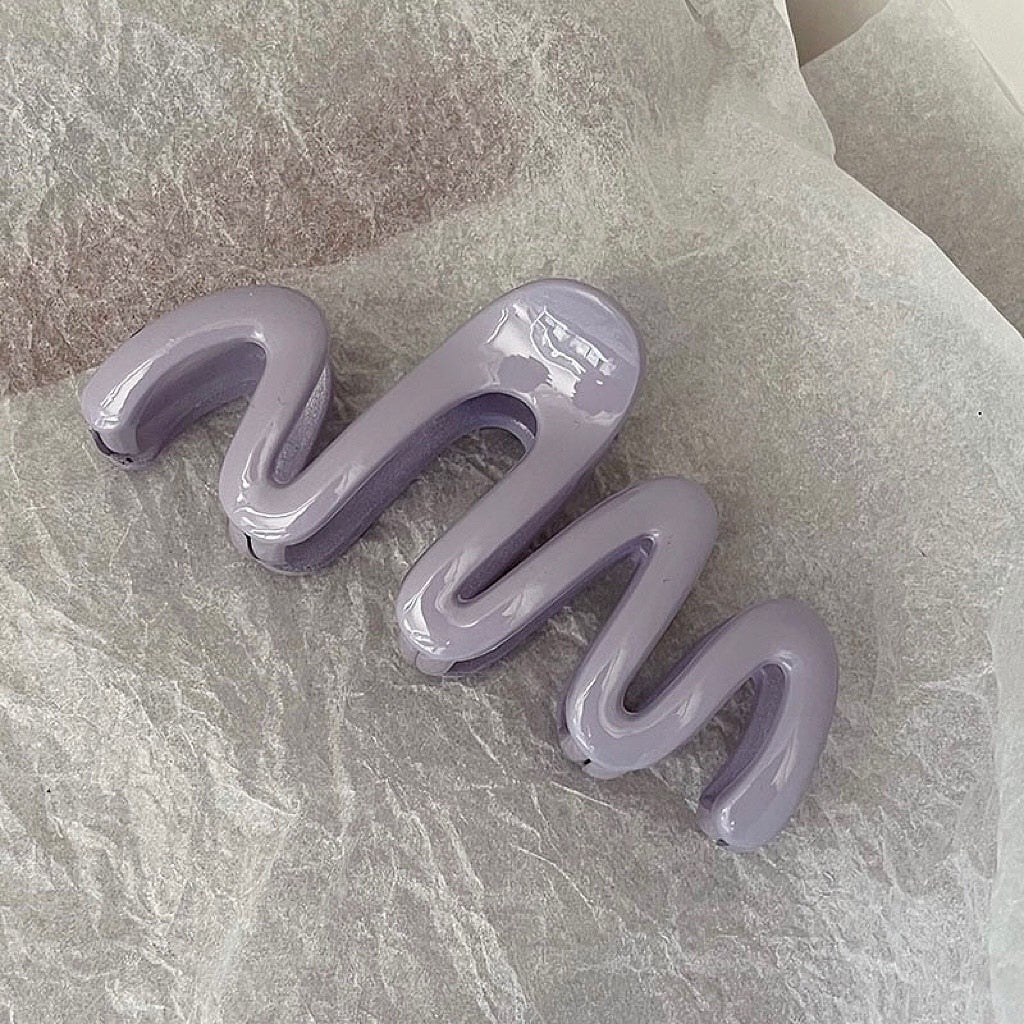 Jelly Wave Claw Hair Clip