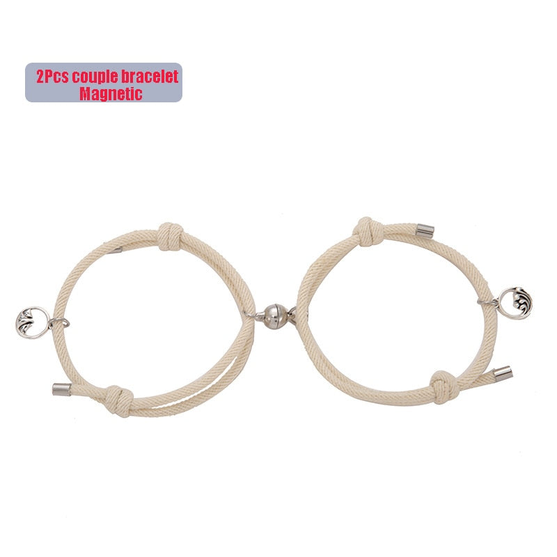 2pcs Couple Magnet Bracelets