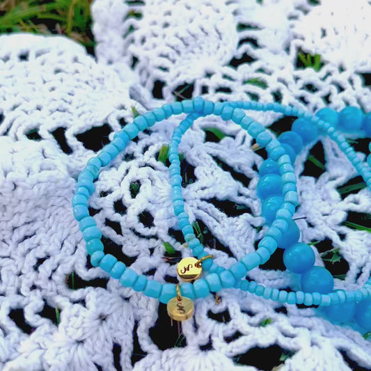Coastal Blue Bliss Bracelet Stack