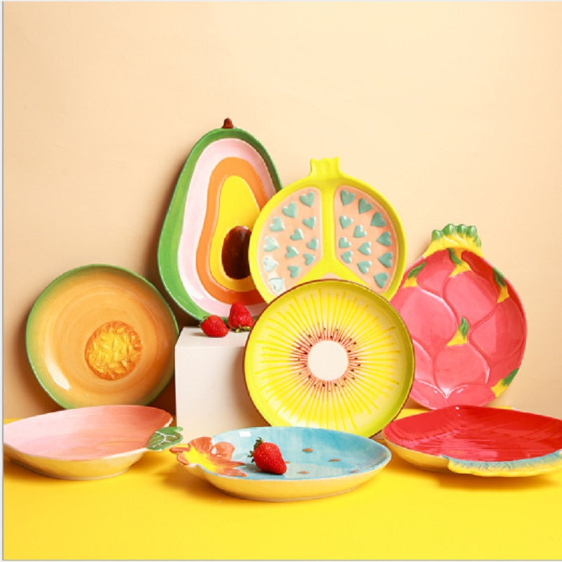 Fruit Shaped Ceramic Plate