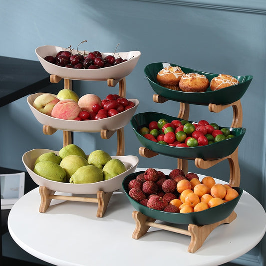 Modern Tiered Plastic Fruit Bowls