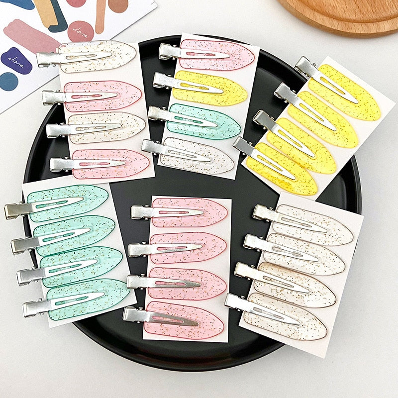 4pcs Jelly Makeup Hair Clips